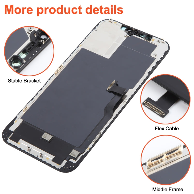 RJ Incell LCD Screen Replacement for iPhone 12 Pro Max - High Brightness, Wide Viewing Angle, Touch Digitizer Assembly