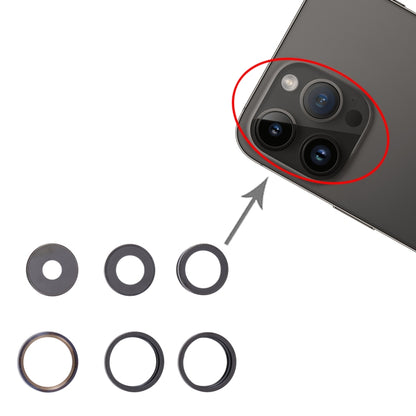 iPhone 14 Pro Grey Camera Lens Cover Replacement Part - Compatible, Professional Installation Recommended