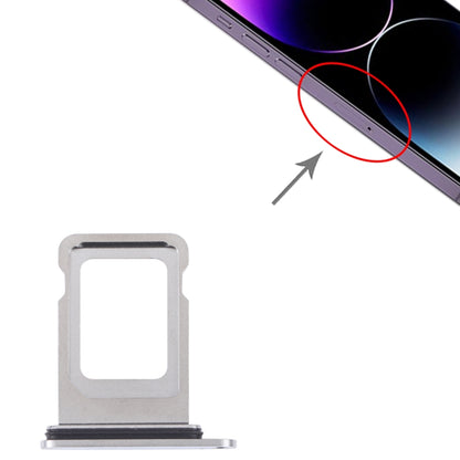 Silver SIM + SIM Card Tray for iPhone 14 Pro - Replacement Part, Fully Compatible, Professional Installation Recommended