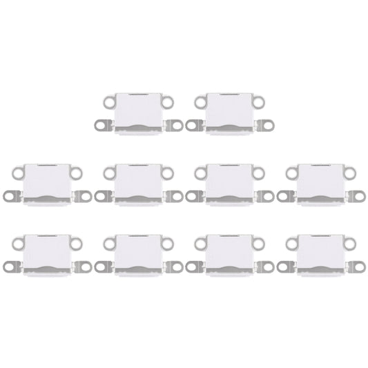 10 Pack Charging Port Connectors for iPhone 5 / 5S - High Quality Replacement (White)