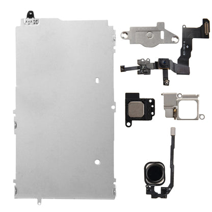 iPhone 5s LCD Repair Part Set - 6 in 1 High-Quality Accessories (Black) for Replacement & Installation