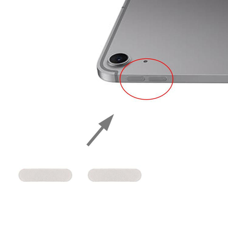 iPad Air 11"/13" (2024) Volume Control Button Replacement - Starlight, Compatible with iPad Air Models