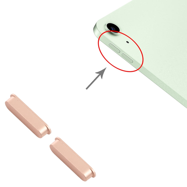 Replacement Volume Control Button for iPad Air 4 (10.9 inch, 2020) A2316 A2324 A2325 A2072 - Pink