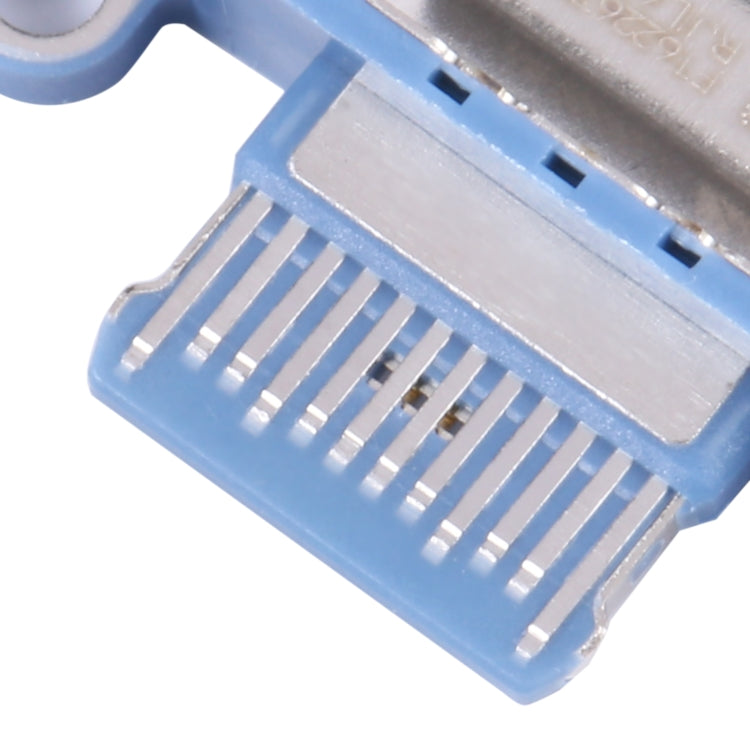 Replacement Charging Port Connector for iPad 2022 (Models A2696, A2757) - Blue, Professional Installation Recommended