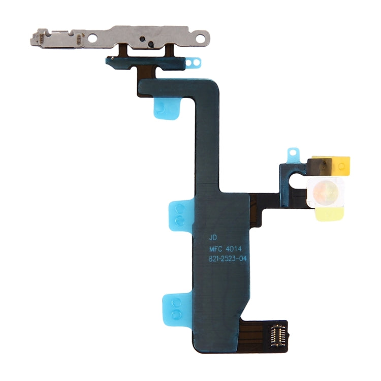 Power Button & Flashlight Flex Cable with Brackets for iPhone 6 - High Quality Replacement Part