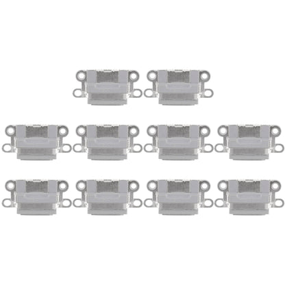 10 Pack Grey Charging Port Connectors for iPhone 6 / 6S - High Quality Replacement Parts