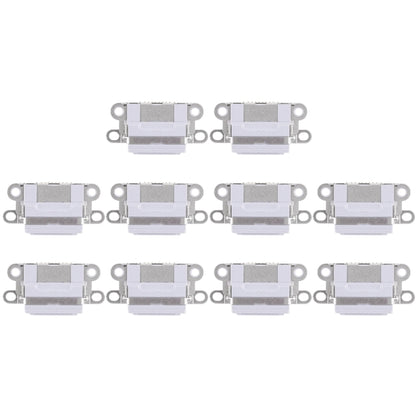 10 Pack Light Grey Charging Port Connectors for iPhone 6 / 6S - High Quality Replacement Parts
