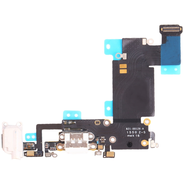Original Replacement Charging Port Flex Cable Ribbon for iPhone 6s Plus (White) - Tested & Fully Functional