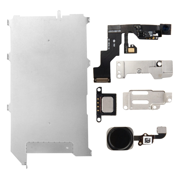 iPhone 6s Plus LCD Repair Accessories Part Set - 6 in 1 High Quality Replacement Kit (Black)