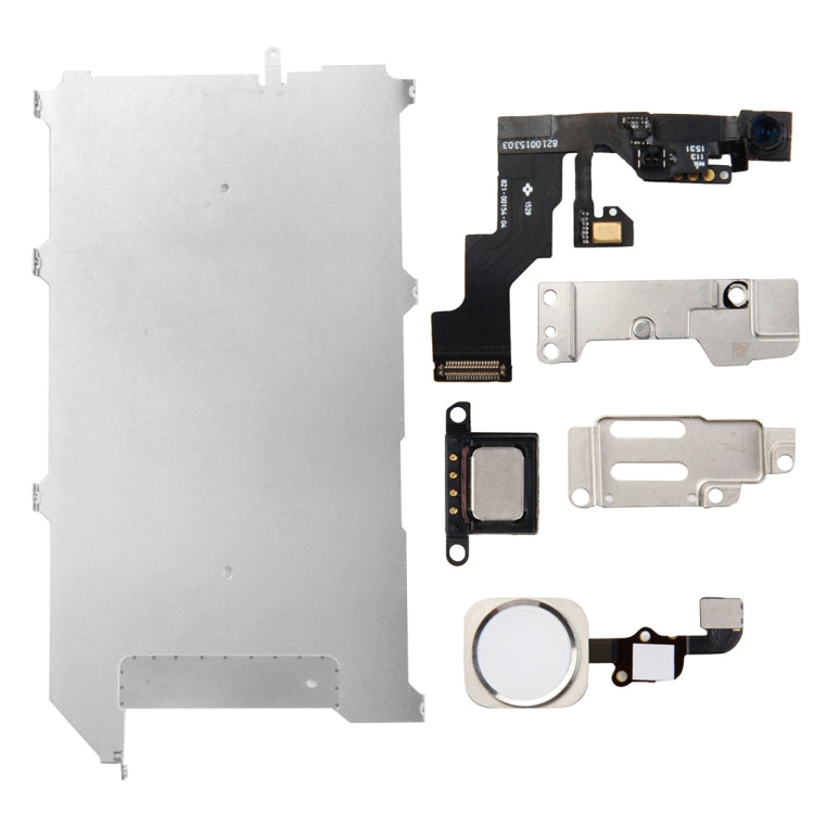 iPhone 6s Plus LCD Repair Accessories Part Set - 6 in 1 High Quality Replacement Kit (White)