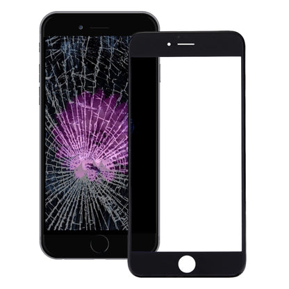 iPhone 6s Plus Replacement Front Screen Outer Glass Lens, LCD Bezel Frame & OCA Adhesive (Black)