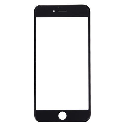 iPhone 6s Plus Replacement Front Screen Outer Glass Lens, LCD Bezel Frame & OCA Adhesive (Black)