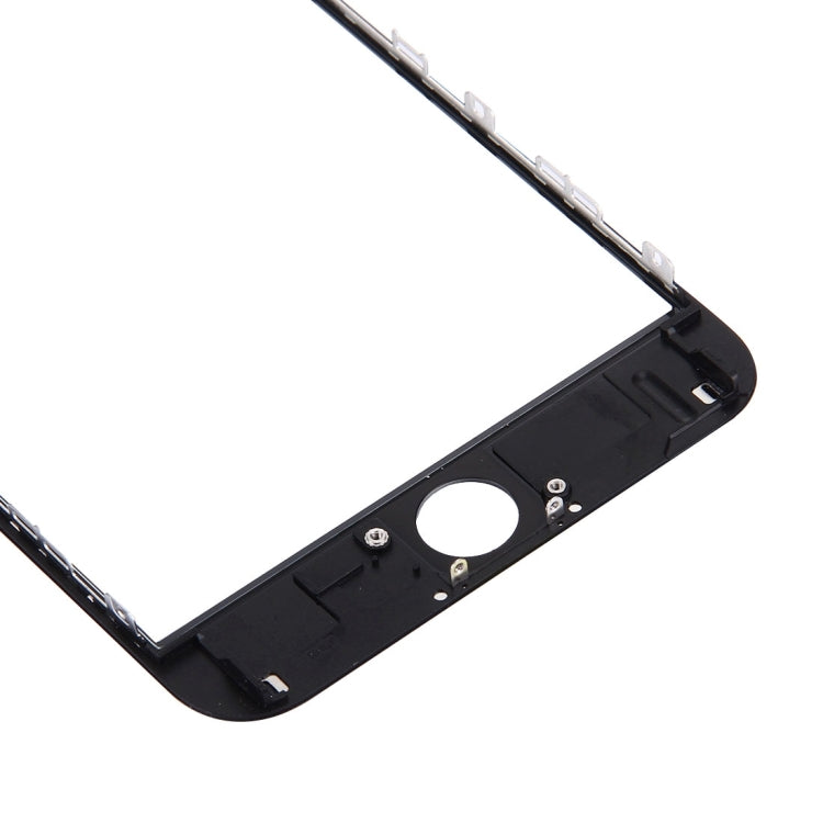 iPhone 6s Plus Replacement Front Screen Outer Glass Lens, LCD Bezel Frame & OCA Adhesive (Black)