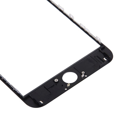 iPhone 6s Plus Replacement Front Screen Outer Glass Lens, LCD Bezel Frame & OCA Adhesive (Black)