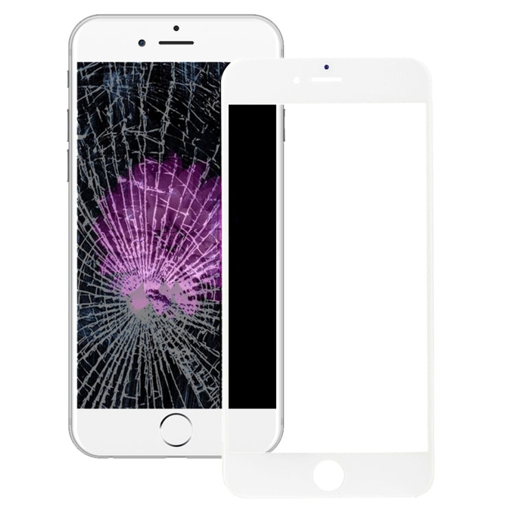iPhone 6s Plus Front Screen Outer Glass Lens & LCD Bezel Frame with OCA Adhesive (White) - Replacement Part