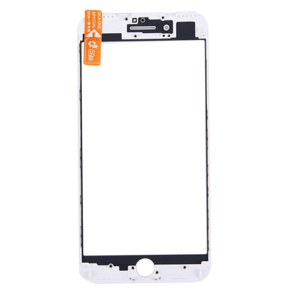 iPhone 6s Plus Front Screen Outer Glass Lens & LCD Bezel Frame with OCA Adhesive (White) - Replacement Part