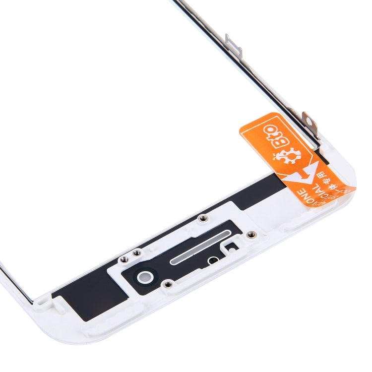iPhone 6s Plus Front Screen Outer Glass Lens & LCD Bezel Frame with OCA Adhesive (White) - Replacement Part