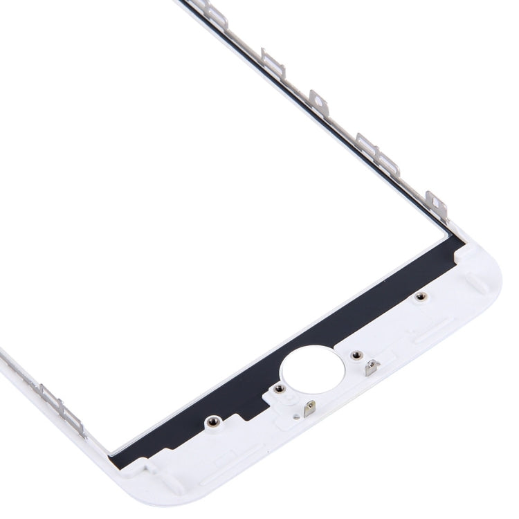 iPhone 6s Plus Front Screen Outer Glass Lens & LCD Bezel Frame with OCA Adhesive (White) - Replacement Part
