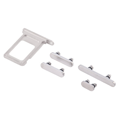 Original SIM Card Tray with Side Keys for iPhone 16 Pro (White) - Volume Control, Power & Mute Switch