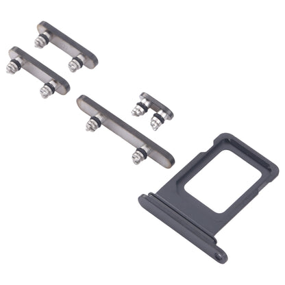 iPhone 16 Pro Max Original SIM Card Tray with Side Keys (Volume, Power, Mute) - Black Replacement Part