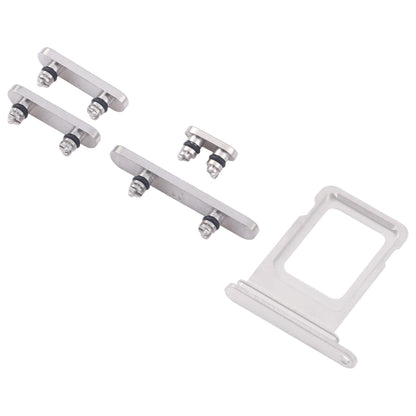 iPhone 16 Pro Max Original SIM Card Tray, Volume & Power Keys, Mute Switch (White) - Replacement Parts