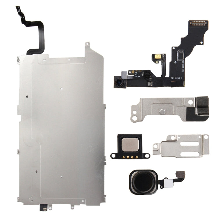 iPhone 6 Plus LCD Repair Accessories Set - 6 in 1 High Quality Replacement Parts (Black)