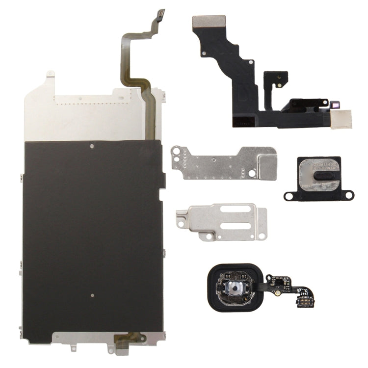 iPhone 6 Plus LCD Repair Accessories Set - 6 in 1 High Quality Replacement Parts (Black)