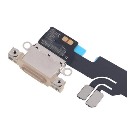 iPhone 16 Pro Gold Charging Port Flex Cable Replacement Part - Compatible & Fully Tested