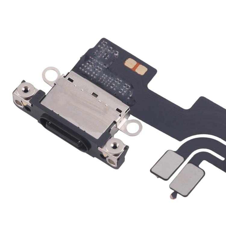 iPhone 16 Pro Max Black Charging Port Flex Cable Replacement Part - Compatible & Fully Functional