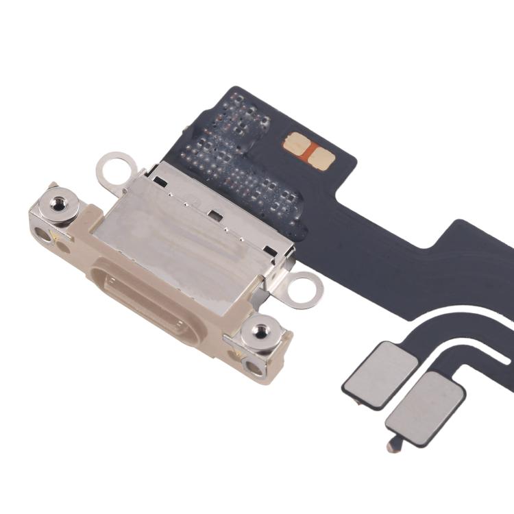 iPhone 16 Pro Max Gold Charging Port Flex Cable Replacement Part - Compatible & Fully Functional