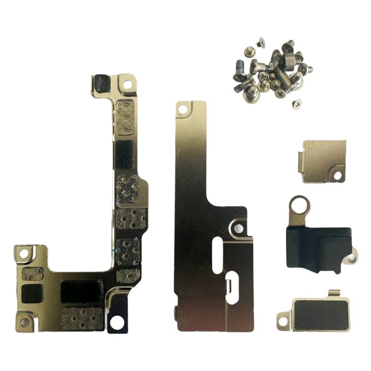 iPhone 16 Inner Repair Part Set with Screws - Replacement Iron Sheet Cover for Mobile Repair
