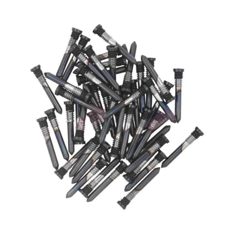 iPhone 16 Pro / 16 Pro Max Charging Port Screws (Black) - 100pcs for Repair & Replacement