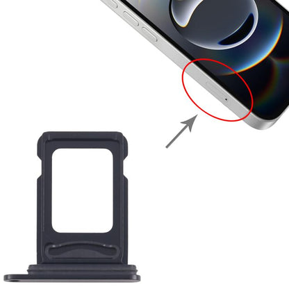 iPhone 16e SIM Card Tray Replacement (Black) - Compatible, Tested, and Ready for Installation