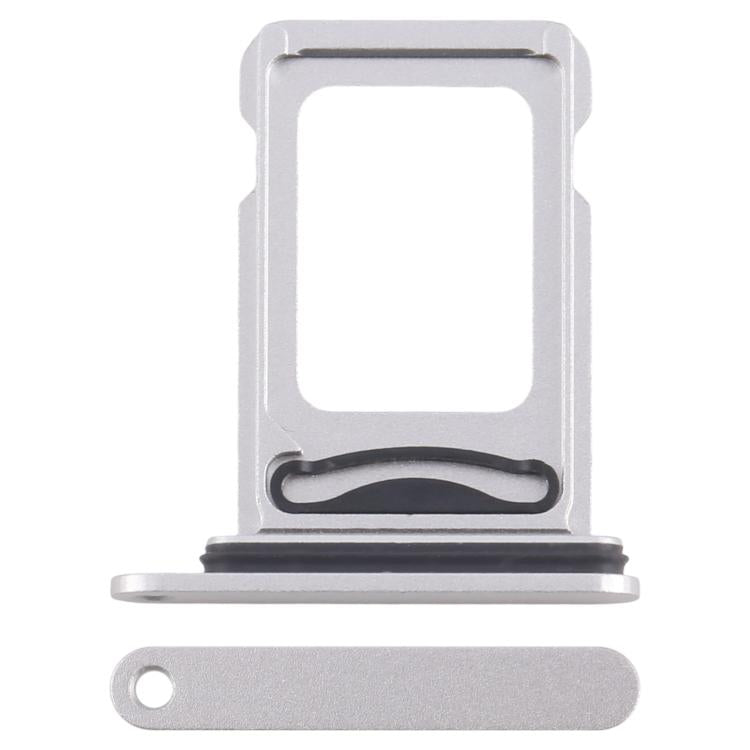 iPhone 16e Silver SIM Card Tray + SIM Replacement - Premium Quality, Fully Tested, Professional Installation Recommended