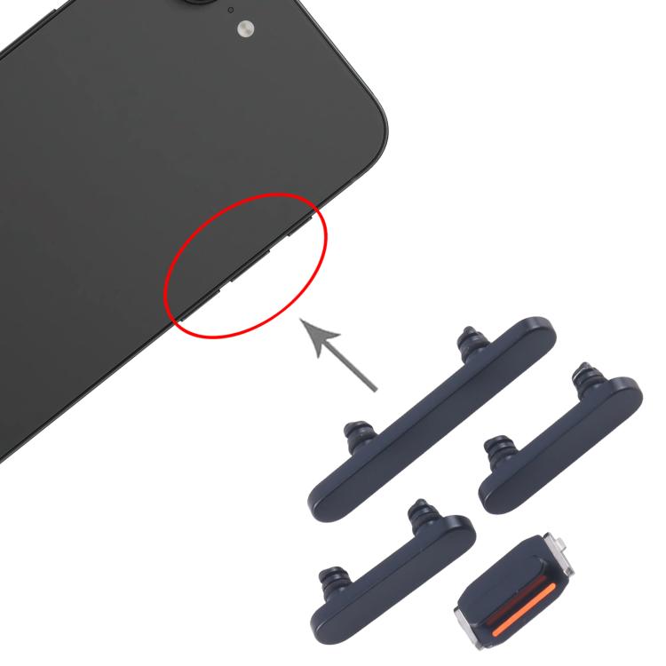 iPhone 16e Replacement Power & Volume Control Buttons (Black) - Compatible, Checked & Ready to Install
