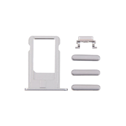 4-in-1 Replacement Parts for iPhone 6 Plus: Card Tray, Volume Control Key, Power Button & Mute Switch (Grey)