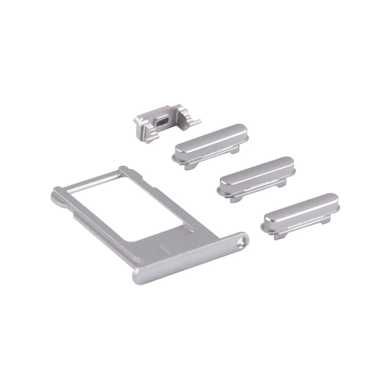 4-in-1 Replacement Parts for iPhone 6 Plus: Card Tray, Volume Control Key, Power Button & Mute Switch (Grey)