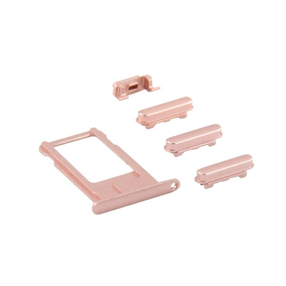4-in-1 Replacement for iPhone 6 Plus: Card Tray, Volume Control Key, Power Button & Mute Switch (Rose Gold)