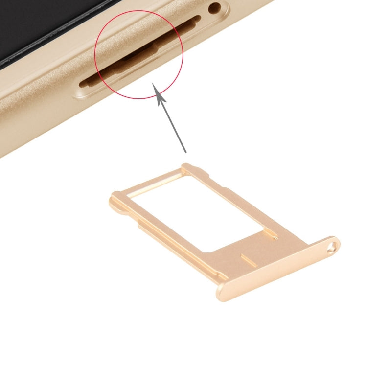High-Quality Gold Card Tray for iPhone 6 Plus - Replacement Part for Broken/Unworkable Trays