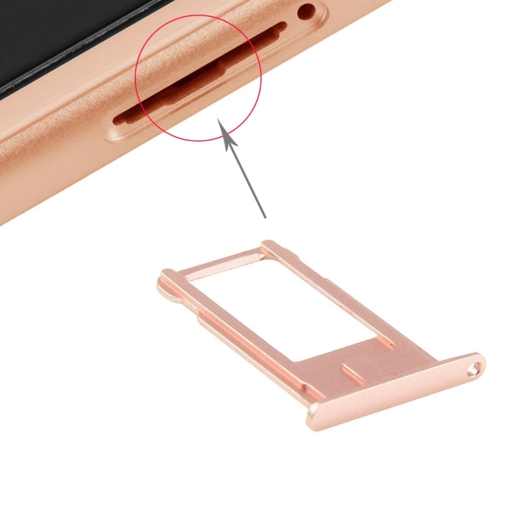 High-Quality Rose Gold Card Tray for iPhone 6 Plus - Replacement Part, Professional Installation Recommended