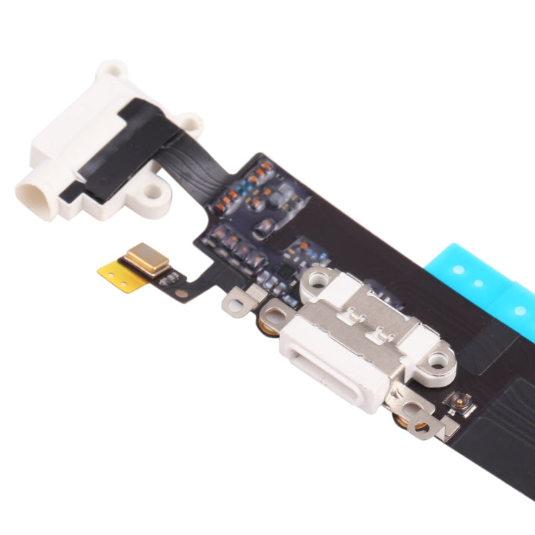 Genuine White Charging Port Flex Cable Ribbon Replacement for iPhone 6 Plus - Perfect Fit, Tested Quality