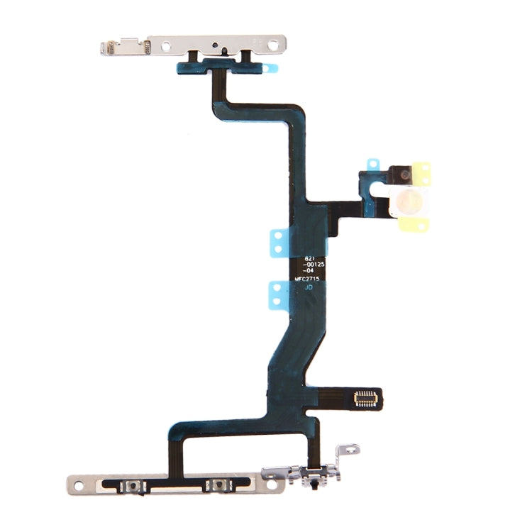 iPhone 6s Power, Volume & Flashlight Button Flex Cable with Brackets - High Quality Replacement Part