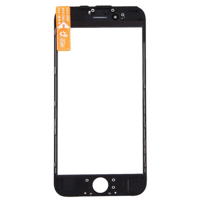 iPhone 6s Front Screen Outer Glass Lens with LCD Bezel Frame & OCA Clear Adhesive (Black) - Replacement Part