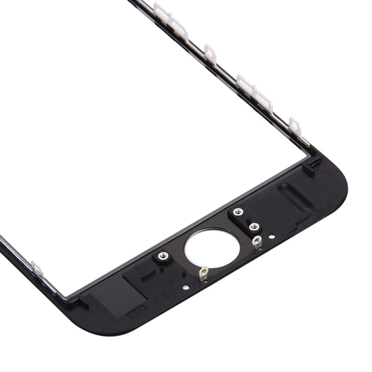 iPhone 6s Front Screen Outer Glass Lens with LCD Bezel Frame & OCA Clear Adhesive (Black) - Replacement Part