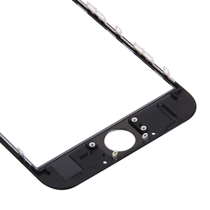 iPhone 6s Front Screen Outer Glass Lens with LCD Bezel Frame & OCA Clear Adhesive (Black) - Replacement Part