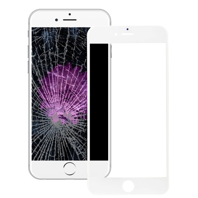 iPhone 6s White Front Screen Outer Glass Lens with LCD Bezel Frame & OCA Adhesive Replacement