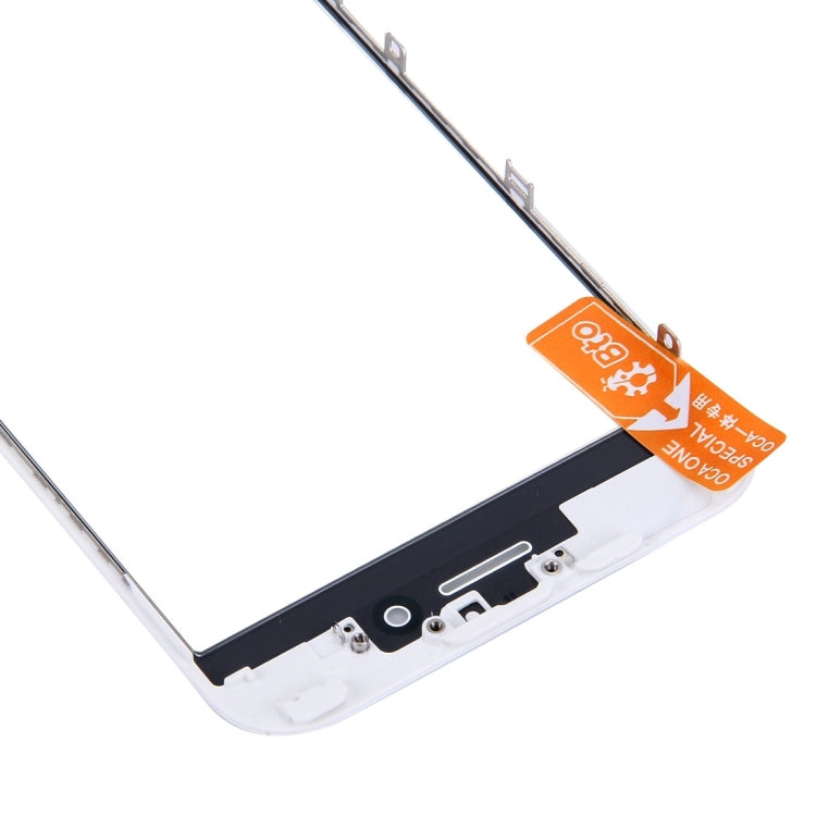 iPhone 6s White Front Screen Outer Glass Lens with LCD Bezel Frame & OCA Adhesive Replacement