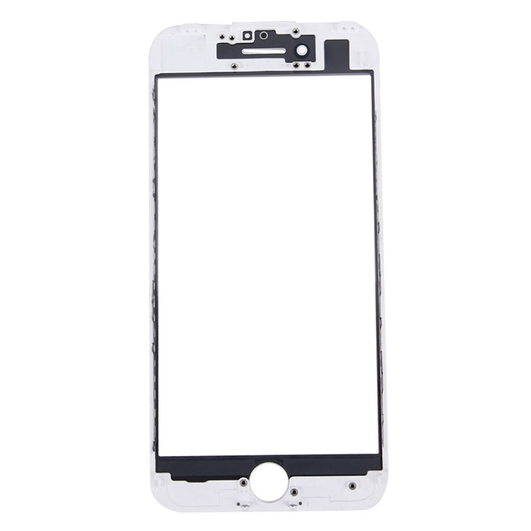 iPhone 7 2-in-1 Replacement Screen: Original Front Glass Lens + Bezel Frame (White)
