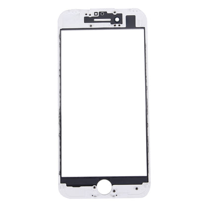 iPhone 7 2-in-1 Replacement Screen: Original Front Glass Lens + Bezel Frame (White)