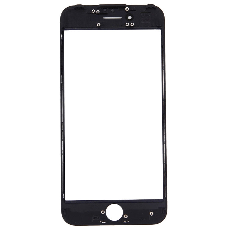 iPhone 7 Front Outer Glass Lens with LCD Screen Bezel Frame Replacement (Black) - Perfect Fit & Condition